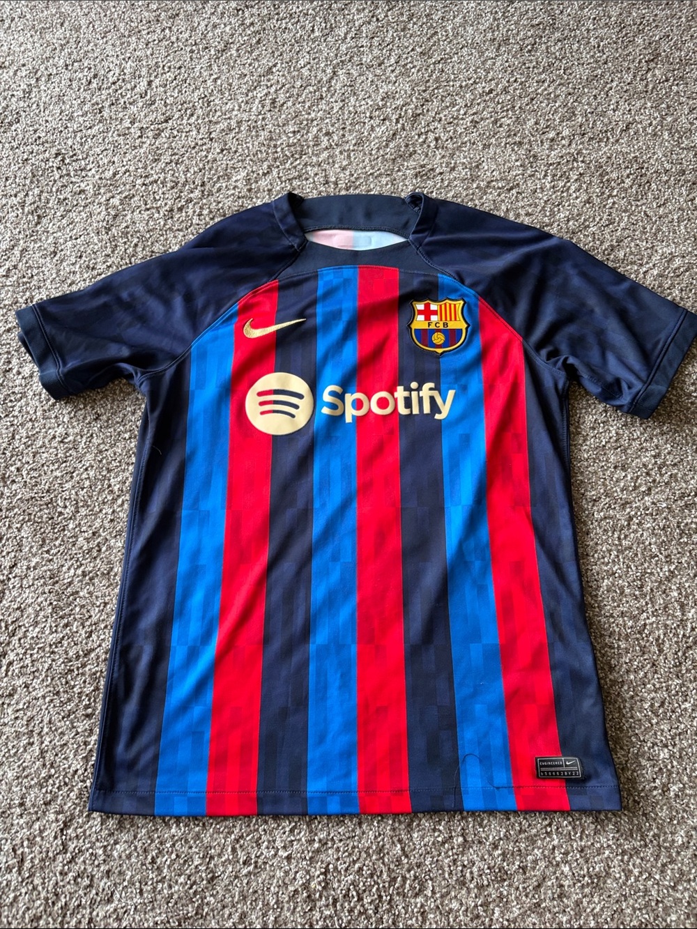 Nike FC Barcelona Home Jersey - Navy, Red & Blue